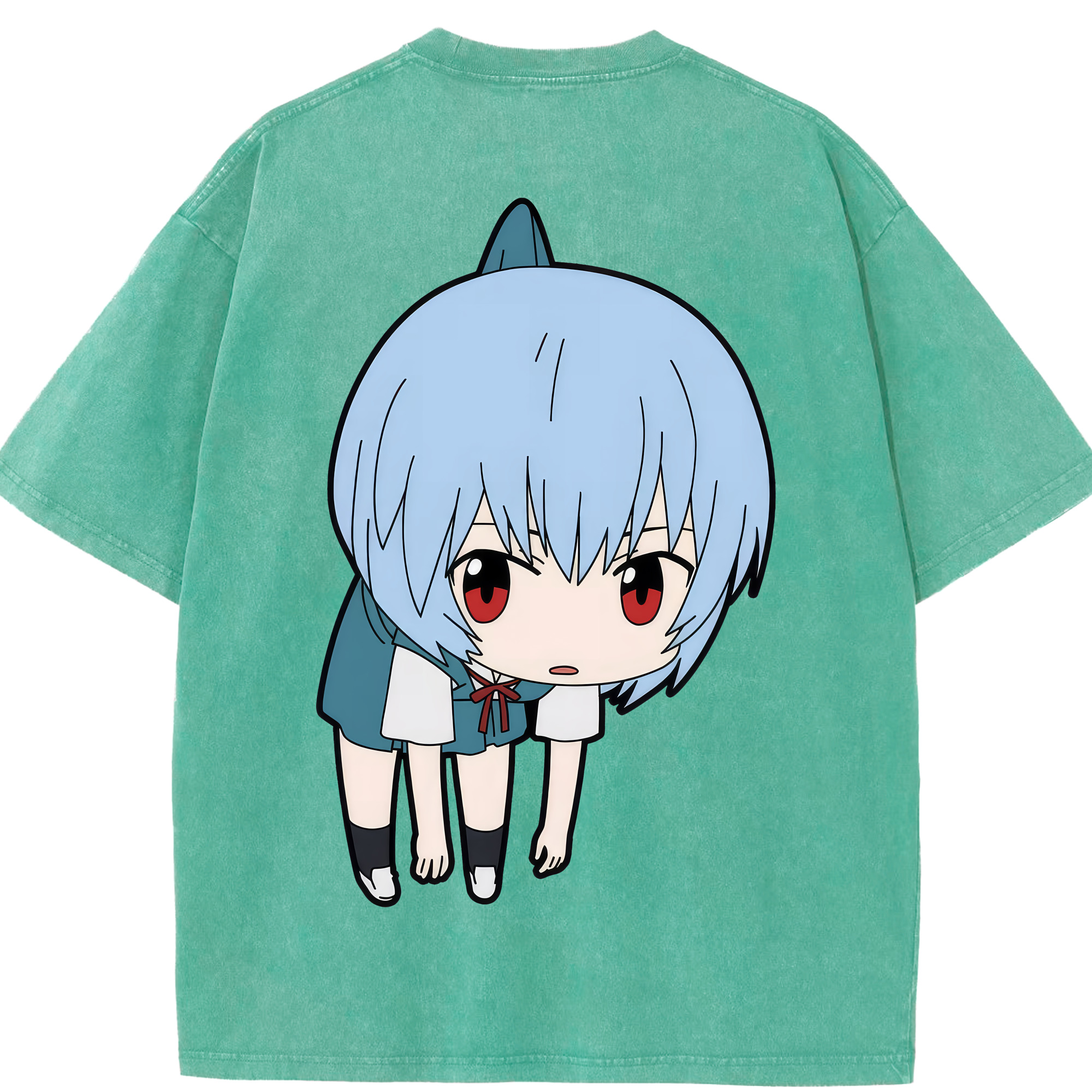 （画像用） EVA 新世紀エヴァンゲリオン 綿100% ヴィンテージ風 半袖Tシャツ（背面プリント）